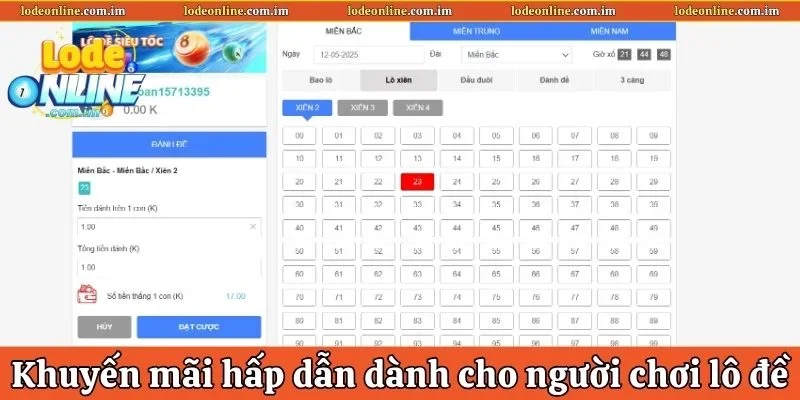 Khuyến mãi và ưu đãi đặc biệt hấp dẫn dành cho người chơi lô đề
