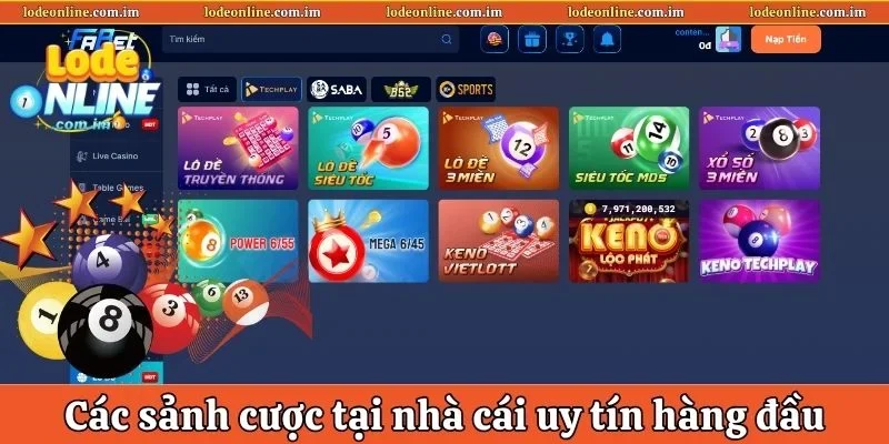 Tổng hợp các sảnh cược tại nhà cái uy tín hàng đầu